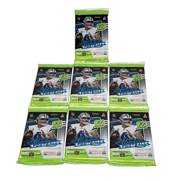 2020 Panini Absolute Football NFL Pack Lot (7) Gravity Feed – Factory Sealed - Picture 2 of 5